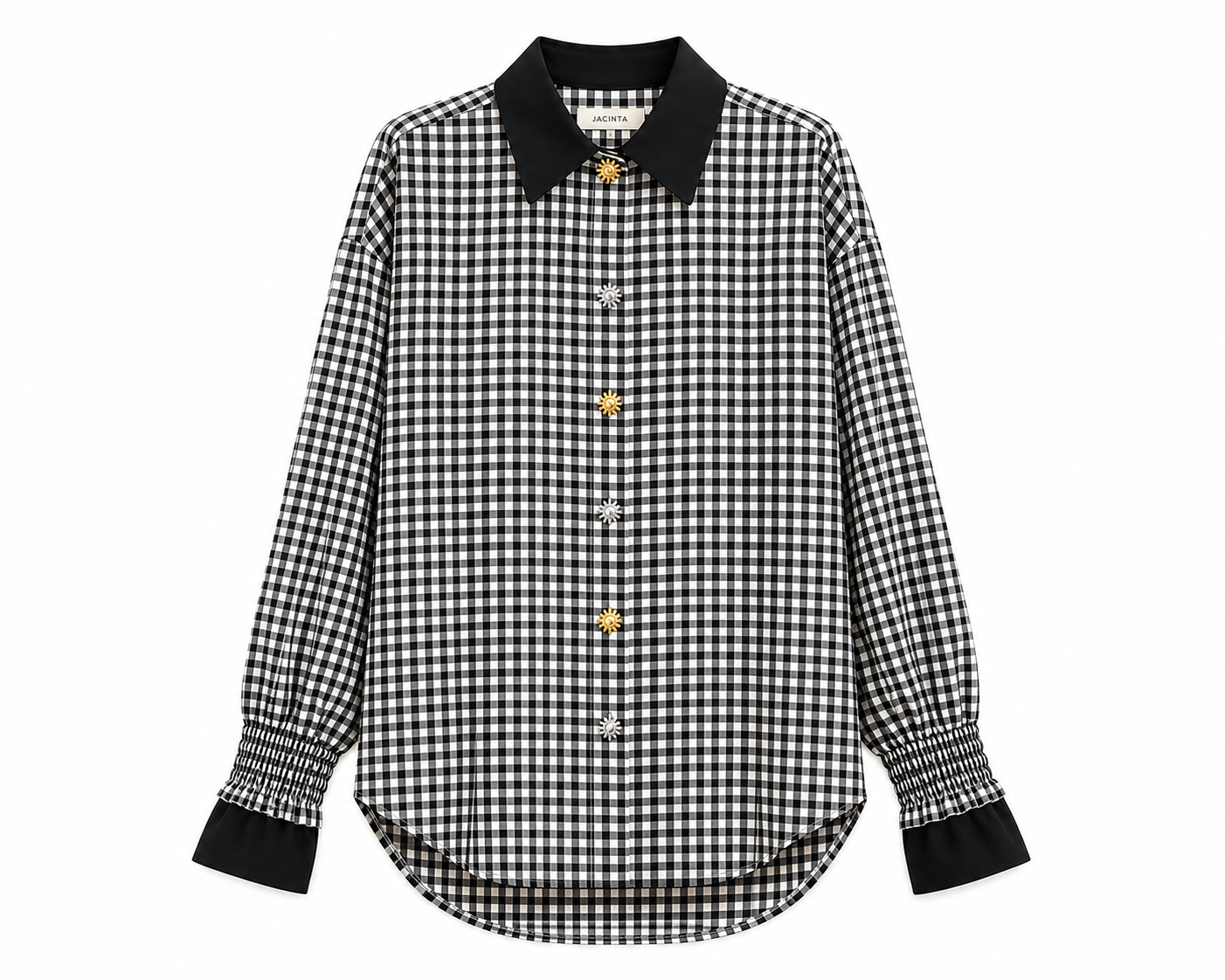 CAMISA ALICE BLANCA Y NEGRO