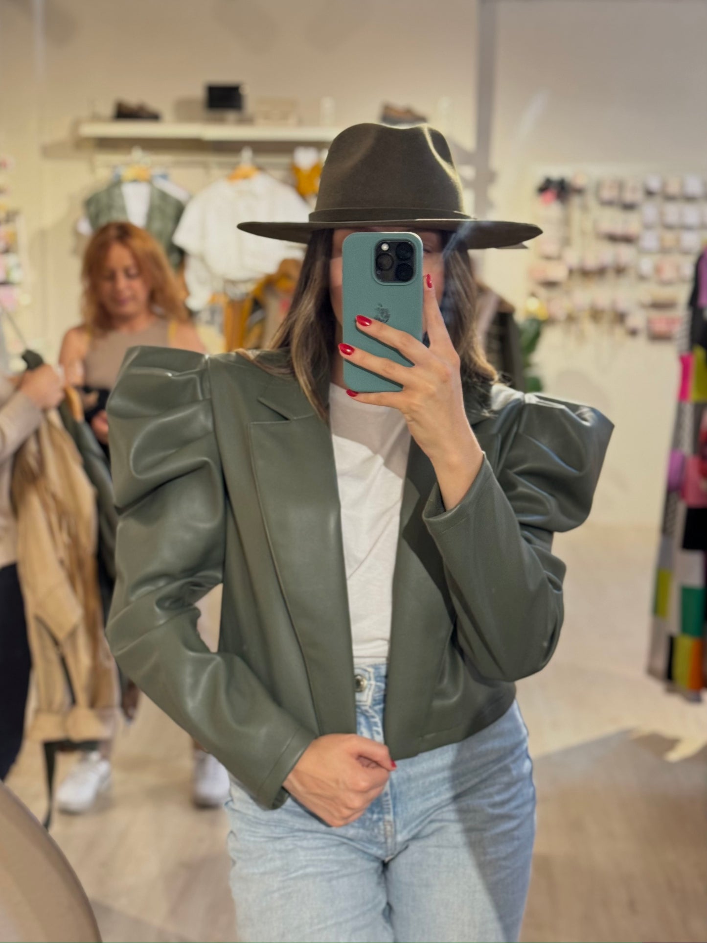 CROPPED BLAZER VERDE